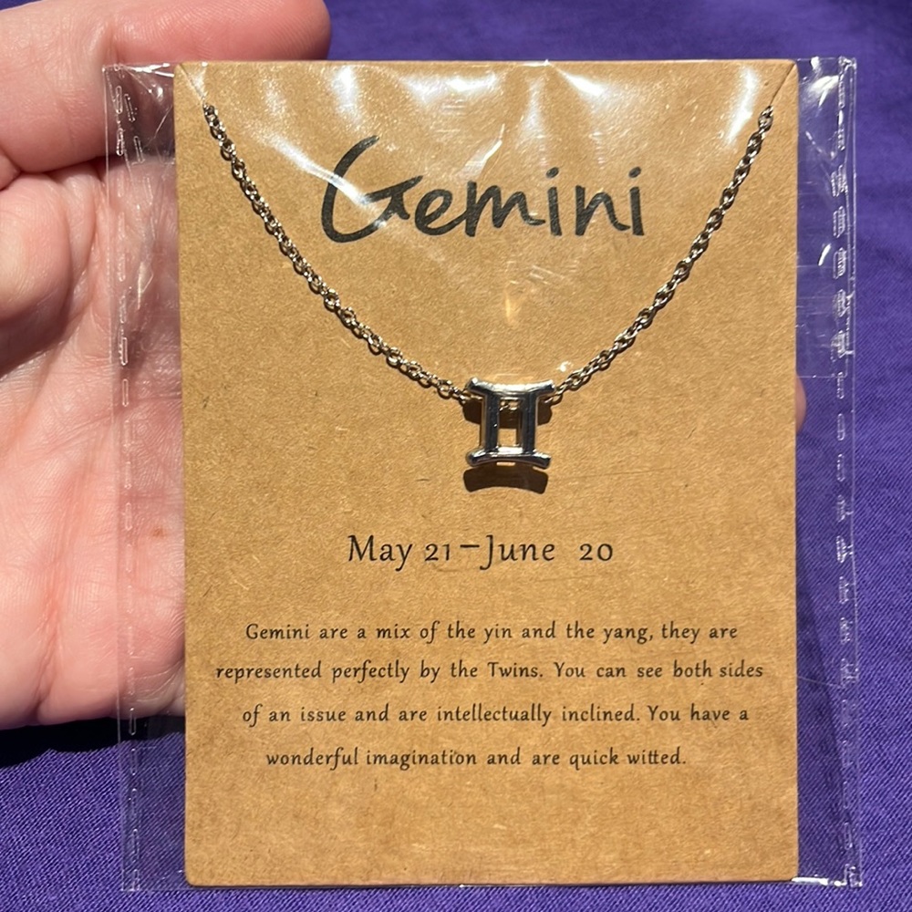 Gemini Zodiac Sign Necklace